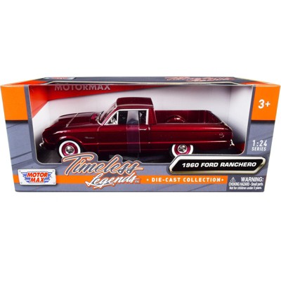 1960 Ford Ranchero Pickup Burgundy Metallic 1/24 Diecast Model Car by Motormax
