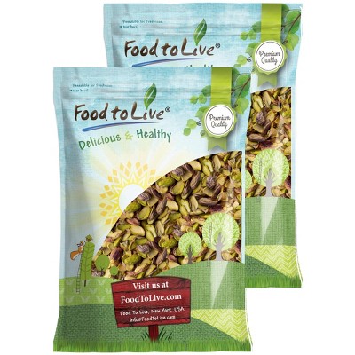 Dry Roasted Pistachio Halves with Himalayan Salt - by Food To Live