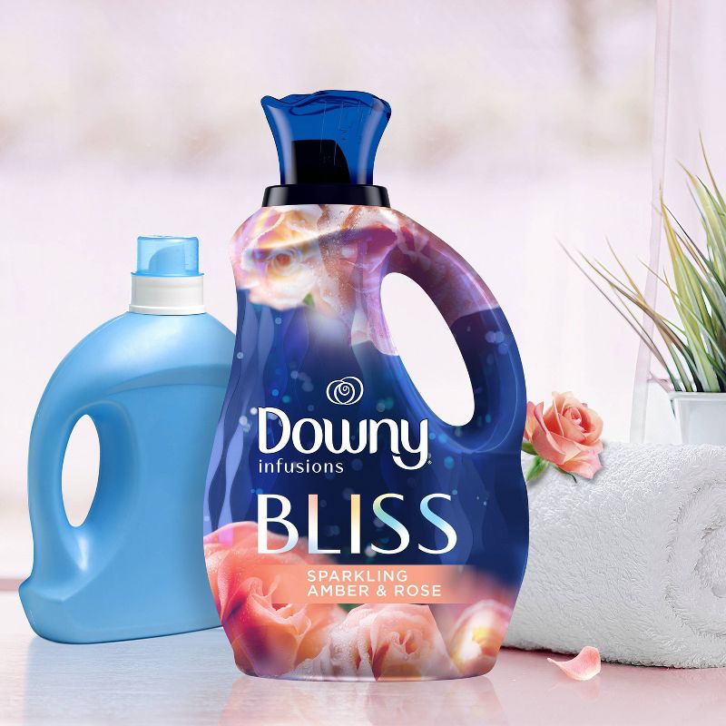 Downy Infusions Bliss Sparkling Amber & Rose Scent Liquid Fabric Softener, 3 of 12