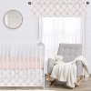 Sweet Jojo Designs Girl Window Valance Treatment 54in. Ballerina and Ballet Bows Pink and White - 3 of 4