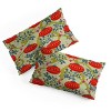 Deny Designs King Viviana Gonzalez Retro kitsch Comforter and Pillow Sham Red - 4 of 4
