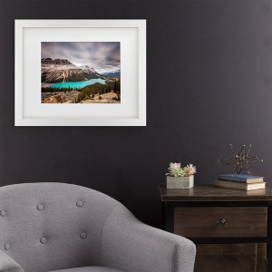 Trademark Fine Art Pierre Leclerc Moody Peyto Lake Matted Framed Art - 1 of 4