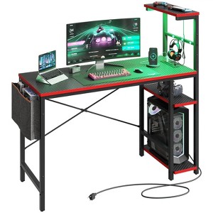 Bestier 44 Inch Gaming Desk with Power Oulet - 1 of 4