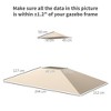 Outsunny Grill Gazebo Canopy Replacement Cover Only, UPF50+ 5' x 8' BBQ Canopy Replacement Cover with Double Tiered Roof - 3 of 4