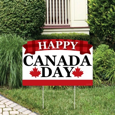 Big Dot of Happiness Canada Day - Canadian Party Yard Sign Lawn Decorations - Party Yardy Sign