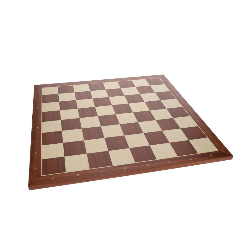 WE Games Mahogany Stained Wooden Chess Board, Algebraic Notation, 21.25 in., 2 of 7