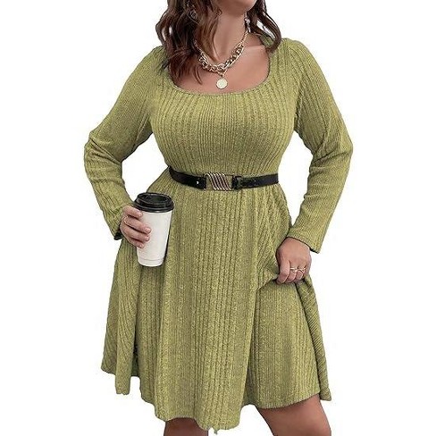 Green sweater dress target shops