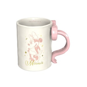 Zak Designs 18oz Minnie Mouse Bow Sculpted Handle Mug - 1 of 4