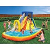Banzai Inflatable Water Slide & Bounce House (Combo Pack) Summer Kids Adventure Park Pool w Sprinkler Wave, Slide And Large Bonus 12’x9 Bounce House - 2 of 4