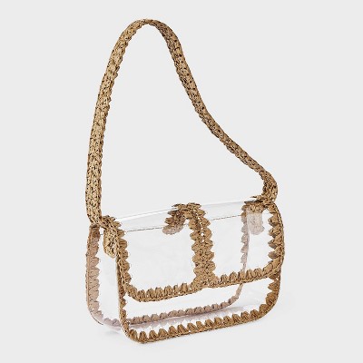 Сумки A New Day Shoulder Bag with Straw Detail - A New Day™ Clear — фото 3