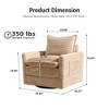 XIZZI Luxury Modular Sectional Sofa Couch, Oversized Cloud Couch for Living Room, Deep Seat Upholstered Sleeper Sofa Set w/ Optional Swivel Chairs - 4 of 4