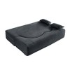 PAGED Modern Floor Sofa with 2 Pillows, Foam-Filled Sleeper Sofa Bed with Teddy Fabric for Living Room, Apartment, No Assembly Required - 3 of 4