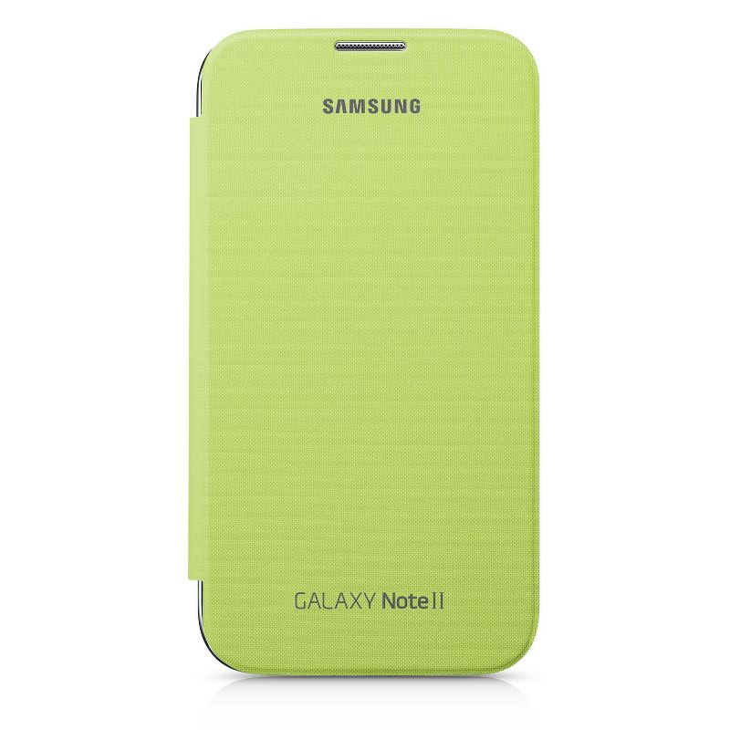 Original Samsung Flip Cover for Samsung Galaxy Note 2 (Lime Green), 2 of 4