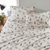 Sapphtopaz Bedding Set, Cotton Flannel Brushed on Both Sides Bedding Set 1 Fitted Sheet, 1 Flat Sheet, and Pillowcases, Machine Washable - 3 of 4