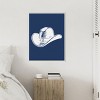 Amanti Art Navy Blue Cowboy Hat by Jolly and Dash Canvas Wall Art Print Framed - 4 of 4