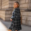 Women's Elegant Plaid Tiered Shirt Mini Dress - Cupshe - 4 of 4