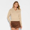 Women's Button-Down Collar Henley Sweater - Wild Fable™ - 2 of 3
