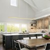 LLHZSY 41" Gold Warm Kitchen Island Pendant Lighting Integrated LED Linear Chandelier Light Fixture - 3 of 4