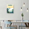 18" x 24" Hawaii by Omar Escalante Canvas Art Print - Masterpiece Art Gallery: Tropical Botanicals, Teal Waters - 4 of 4