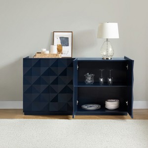 Clare 60'' Wide  Modern Storage Sideboard with Geometric Patterns|KARAT HOME - 1 of 4