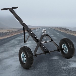 Trailer Dolly,600LBS Capacity, Carbon Steel Trailer Mover with 1-7/8” Ball & 10” Pneumatic Tires,  for Moving Boat Trailers/Utility/Cargo/RV - 1 of 4