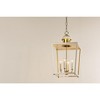 Mitzi June 4 - Light Pendant in  Aged Brass/Soft Cream Clear Shade - 3 of 3