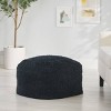 Moloney Modern Microfiber Chenille Round Pouf - Christopher Knight Home - 2 of 4