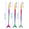 Unique Bargains Nail Art Brushes Gold Tone Multicolored 3 Pcs - 4 of 4