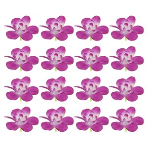 Unique Bargains Silk Cloth Realistic Look Artificial Flower 16 Pcs - 1 of 4