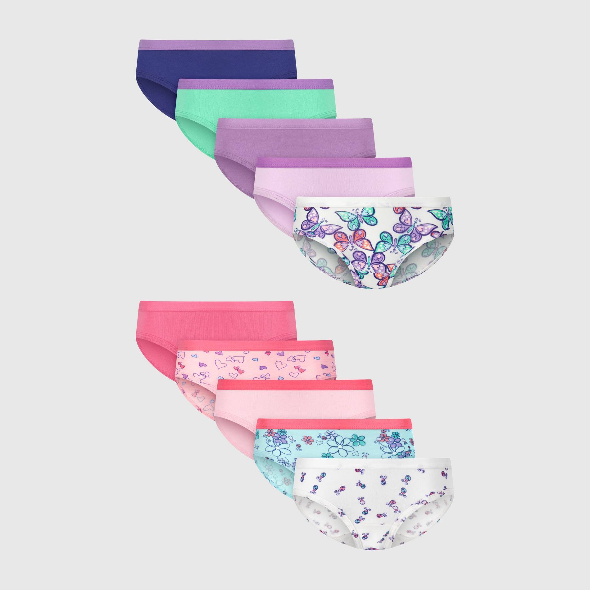 Hanes Toddler Girls' 10pk Stretch Cotton Hipster