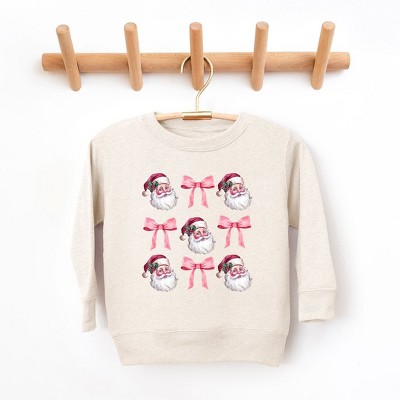 The Juniper Shop Coquette Santa Chart Youth Ultra-Soft Graphic Sweatshirt