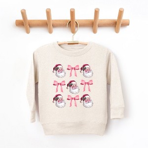 The Juniper Shop Coquette Santa Chart Youth Ultra-Soft Graphic Sweatshirt - 1 of 3