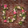 National Tree Company 72" Rose and Hydrangea Garland - 2 of 4