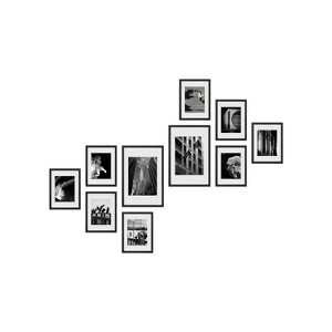 Haus and Hues Marlow Gallery Wall Frame Set with Real Glass and Mat - 1 of 4