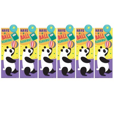 Eureka® Panda Have a Ball Reading Bookmarks, 36 Per Pack, 6 Packs