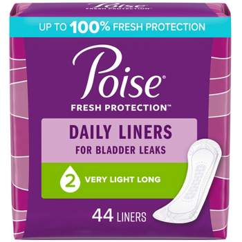 Poise Daily Incontinence Panty Liners - Very Light Absorbency (2 Drop)