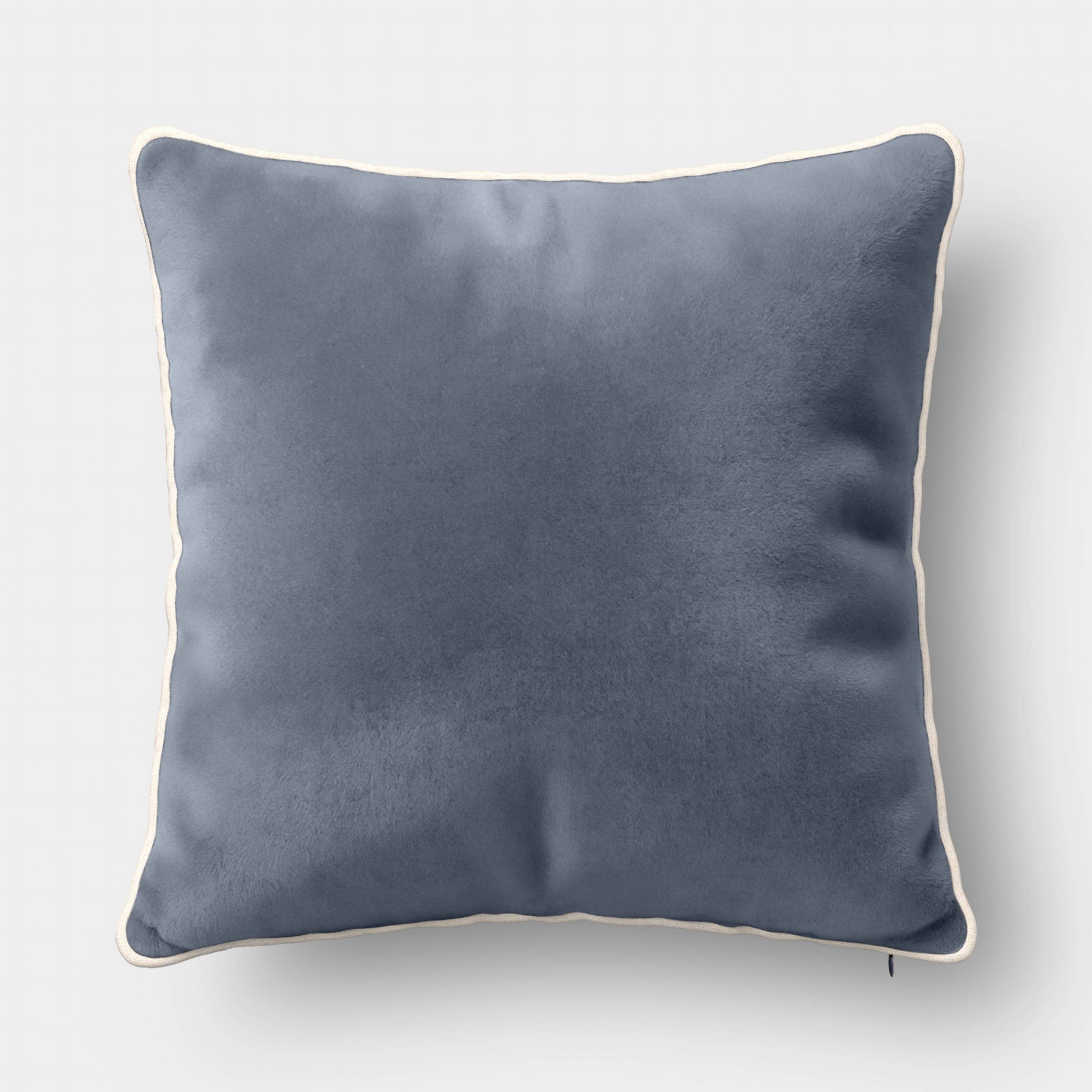 Square Cotton Velvet Pillow Navy - Threshold™