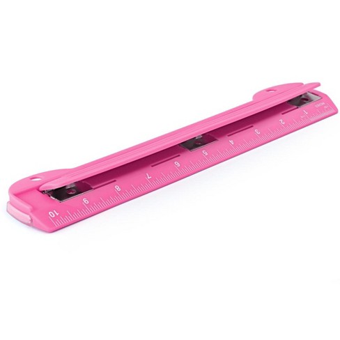 Enday Portable 3-hole Paper Punch, Pink : Target