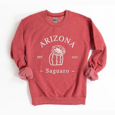Simply Sage Market Women's Graphic Sweatshirt Embroidered Arizona Flower