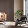 SMARTSTANDARD 105.9 in. x 20.47 in. x 0.9 in. Slat Wood Acoustic Sound Absorbing 3D Decorative Wall Paneling, 2-Pack - 4 of 4