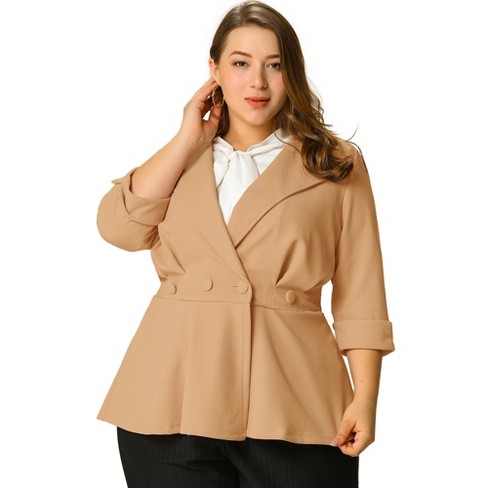 Agnes Orinda Women's Plus Size Blazer Ruffle V Kenya