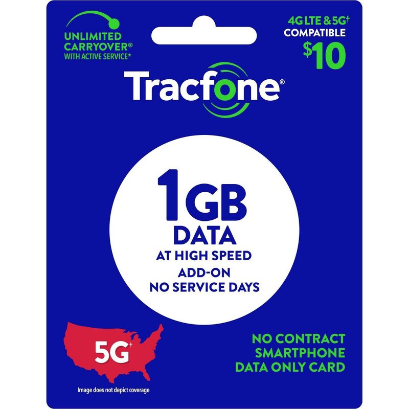 TracFone $10 Data Card (Email Delivery), 1 of 2