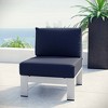 Modway Shore Armless Outdoor Patio Aluminum Chair - 3 of 4