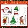 5-Pack Christmas Yard Signs, Outdoor Holiday Decorations with Santa, Reindeer, Snowman for Lawn and Garden Decor - 2 of 4