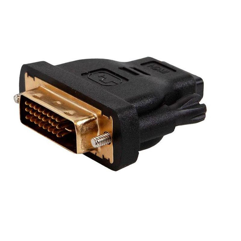 Monoprice DVI-D Single Link Male to HDMI Female Adapter, Gold Plated, Compatible for TV Stick, TV Box, Laptop Graphics Card, Wii U, 2 of 4