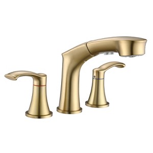 PROOX 8 in. Widespread Double Handle Bathroom Faucet  with Pull Out Sprayer - 1 of 4