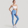 Anna-Kaci Active Women's Spaghetti Strap Scoop Neck Sports Bra Top with Lightweight Stretch Fabric - 3 of 4