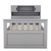 NicBex Twin Size Bed 85" L Modern Wooden Bed Frame with Storage Headboard and 4 Drawers for Bedroom, Guest Room, No Box Spring Required, Gray - 3 of 4