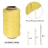 Unique Bargains Wear-Resistant Polyester Embroidery Waxed Thread with Needles - 2 of 4