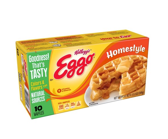 Kellogg's Eggo Waffles Frozen Homestyle - 10ct